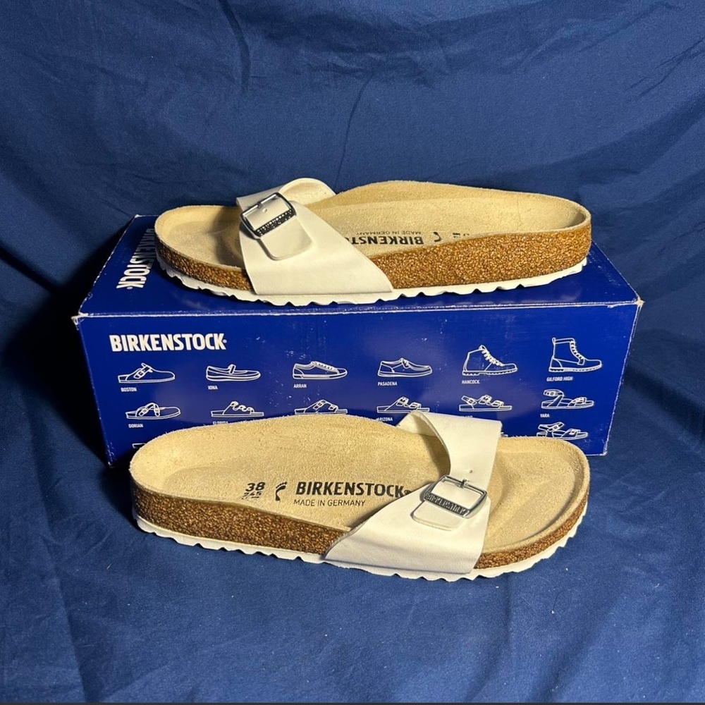 Birkenstock- Madrid, white, 7 women